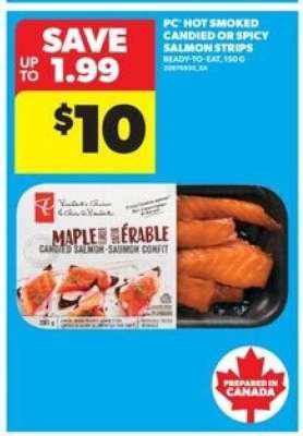 PC Hot Smoked Candied or Spicy Salmon Strips