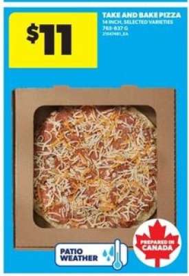 Take and Bake Pizza