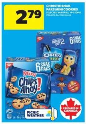 Christie Snak Paks Mini Cookies