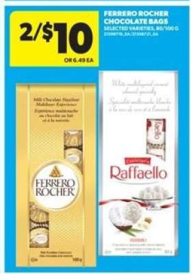 Ferrero Rocher Chocolate Bags