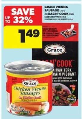 Grace Vienna Sausage or Bag N' Cook