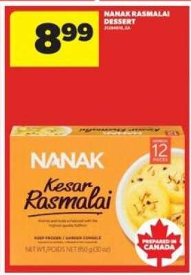 Nanak Rasmalai Dessert