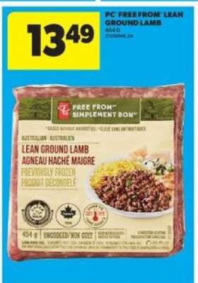 PC Free From Lean Ground Lamb
