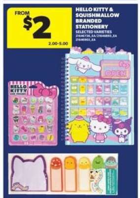 Hello Kitty & Squishmallow Branded Stationery