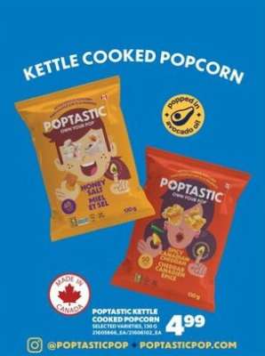 Poptastic Kettle Cooked Popcorn
