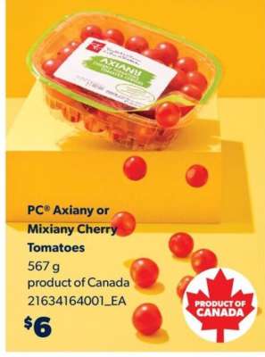 PC® Axiany or Mixiany cherry tomatoes