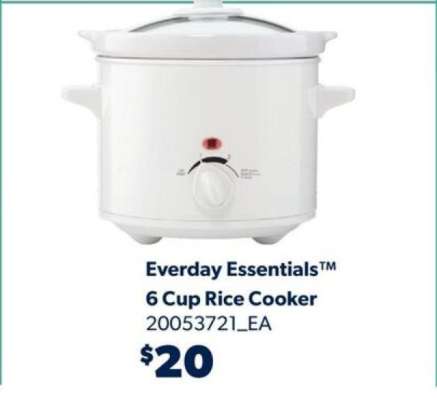 Everday Essentials™ 6 Cup Rice Cooker