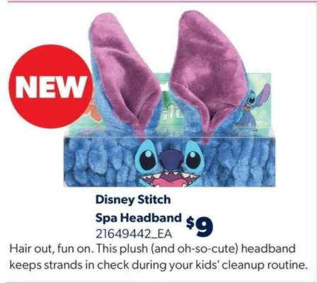 Disney Stitch Spa Headband