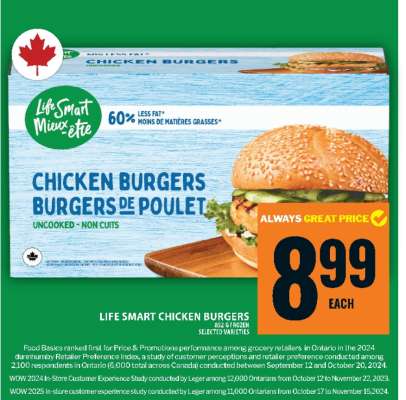 Life Smart Chicken Burgers