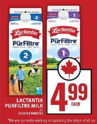 LACTANTIA PURFILTRE MILK