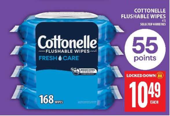 COTTONELLE FLUSHABLE WIPES