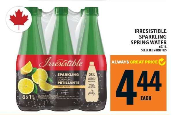 Irresistible Sparkling Spring Water