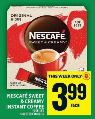 NESCAFÉ SWEET & CREAMY INSTANT COFFEE