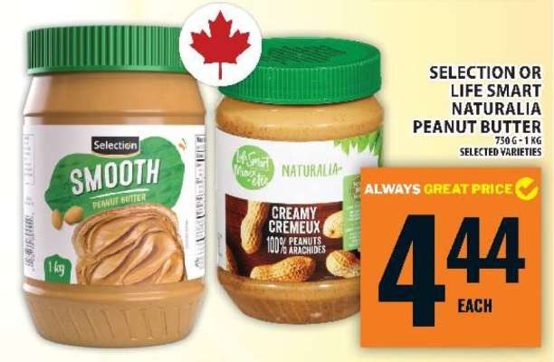 SELECTION OR LIFE SMART NATURALIA PEANUT BUTTER