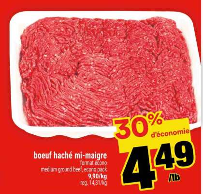 BŒUF HACHÉ MI-MAIGRE