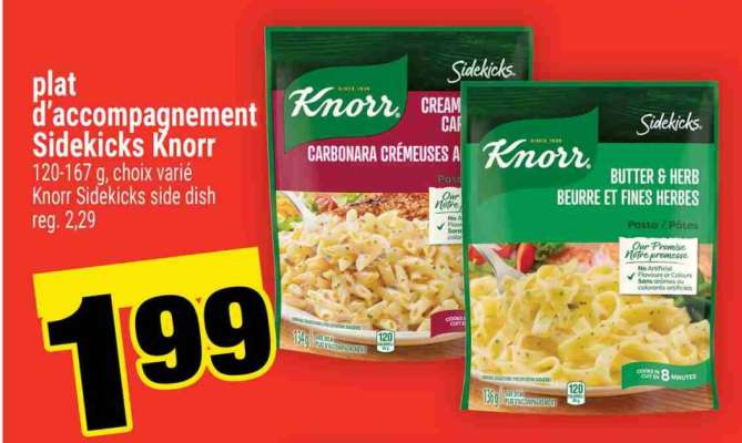 PLAT D'ACCOMPAGNEMENT SIDEKICKS KNORR