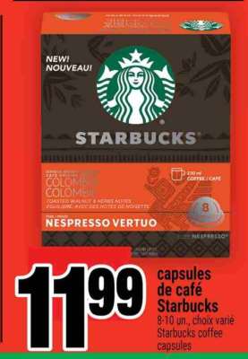CAPSULES DE CAFÉ STARBUCKS
