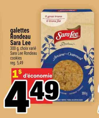 GALETTES RONDEAU SARA LEE