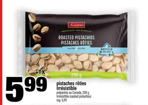 PISTACHES RÔTIES IRRÉSISTIBLE