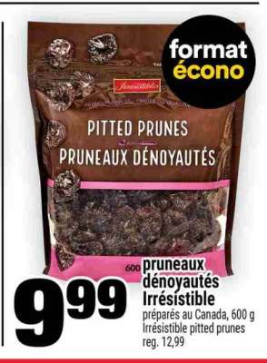 Pruneaux Dénoyautés Irrésistible