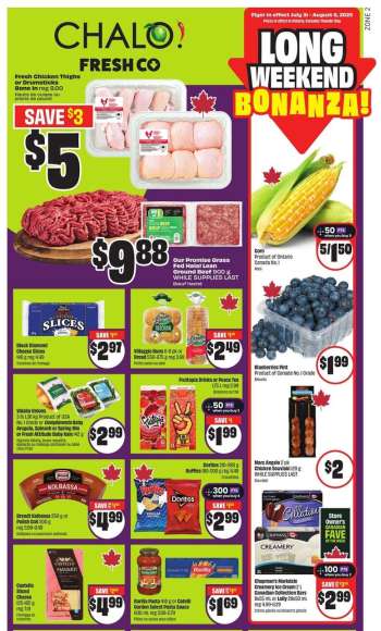 Chalo! FreshCo. Flyer - July 31, 2025 - August 06, 2025.