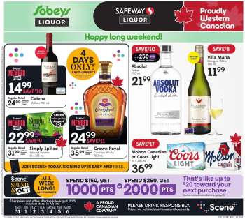Sobeys Liquor Flyer - July 31, 2025 - August 06, 2025.