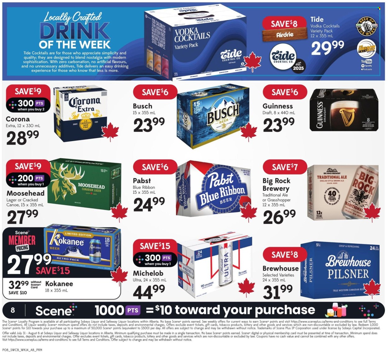 Sobeys Liquor flyer - July 31, 2025 - August 06, 2025. Page 8