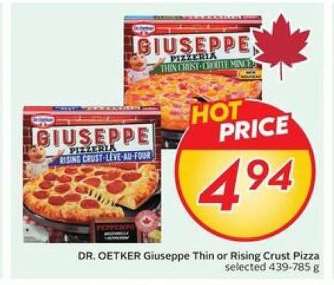 DR. OETKER Giuseppe Thin or Rising Crust Pizza