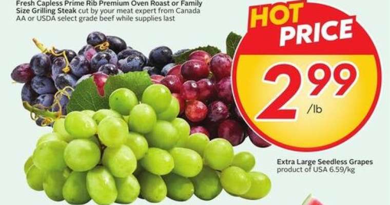 Extra Large Seedless Grapes
