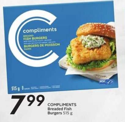 COMPLIMENTS Breaded Fish Burgers