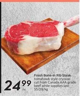 Fresh Bone-In Rib Steak