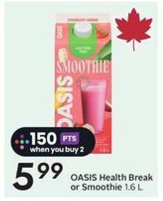 OASIS Health Break or Smoothie 1.6 L