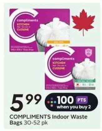 COMPLIMENTS Indoor Waste Bags