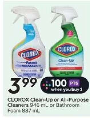 CLOROX Clean Up or All Purpose Cleaners