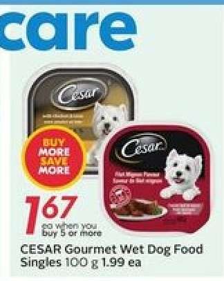 CESAR Gourmet Wet Dog Food Singles 100 g