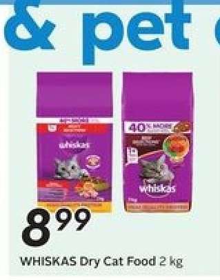 WHISKAS Dry Cat Food 2 kg