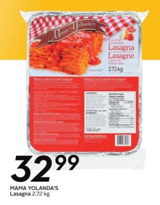 Mama Yolanda’s lasagna