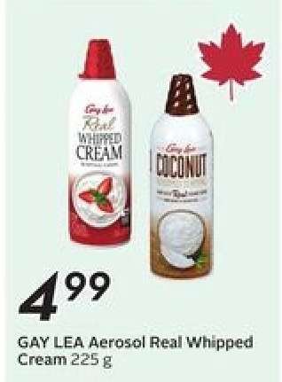 GAY LEA Aerosol Real Whipped Cream