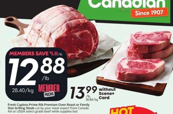 Fresh Capless Prime Rib Premium Oven Roast or Family Size Grilling Steak