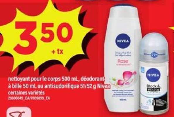 Nivea Body Wash or Deodorant