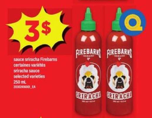 sauce sriracha Firebarns