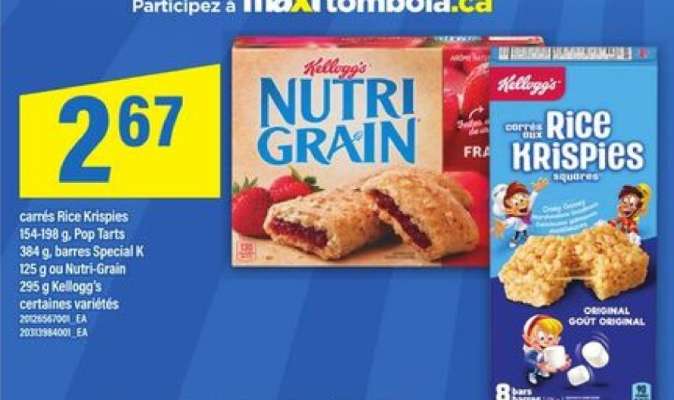 Kellogg's Nutri-Grain / Rice Krispies