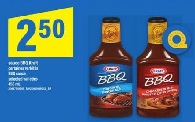 sauce BBQ Kraft