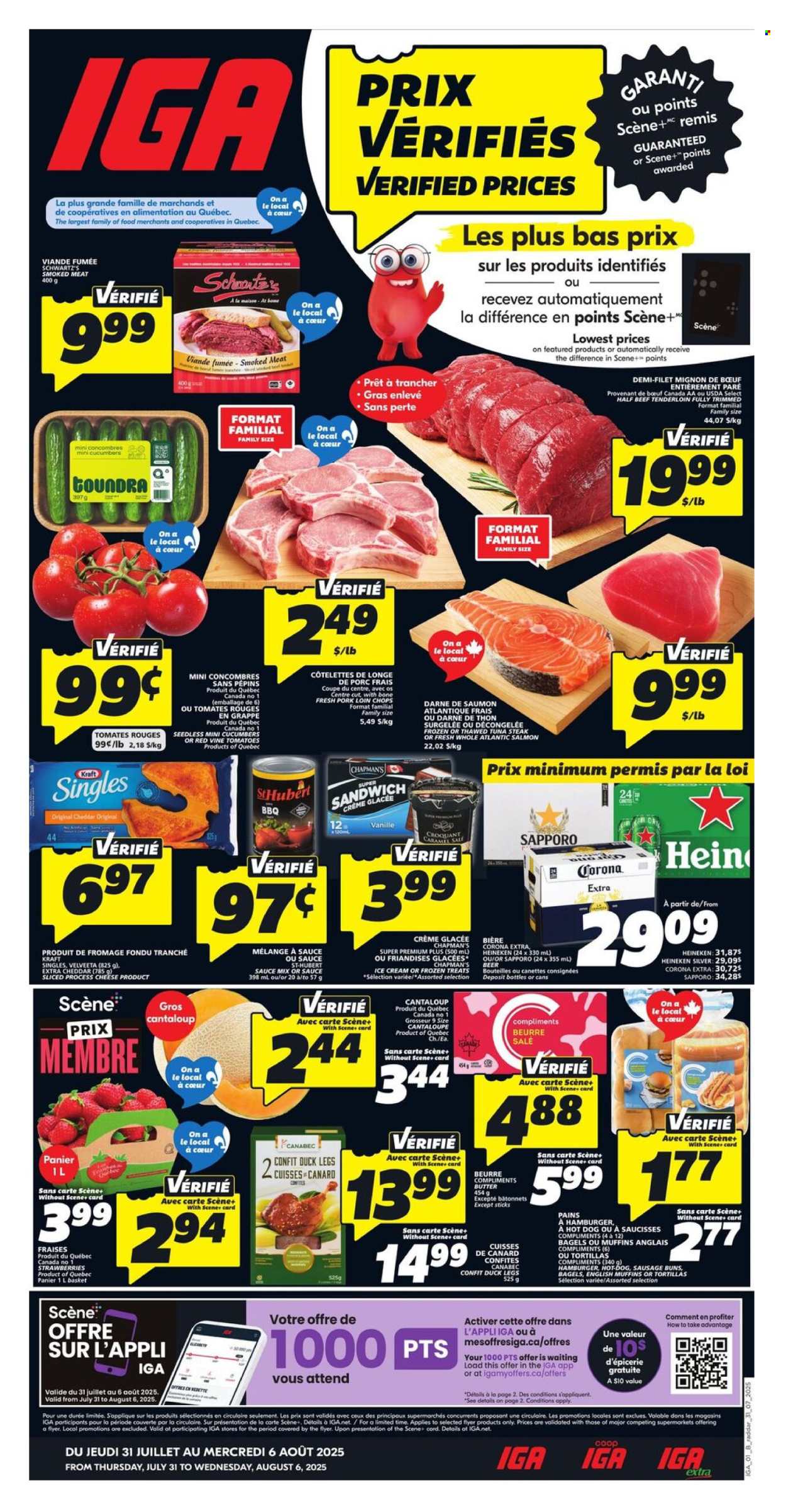 IGA flyer - July 31, 2025 - August 06, 2025. Page 1