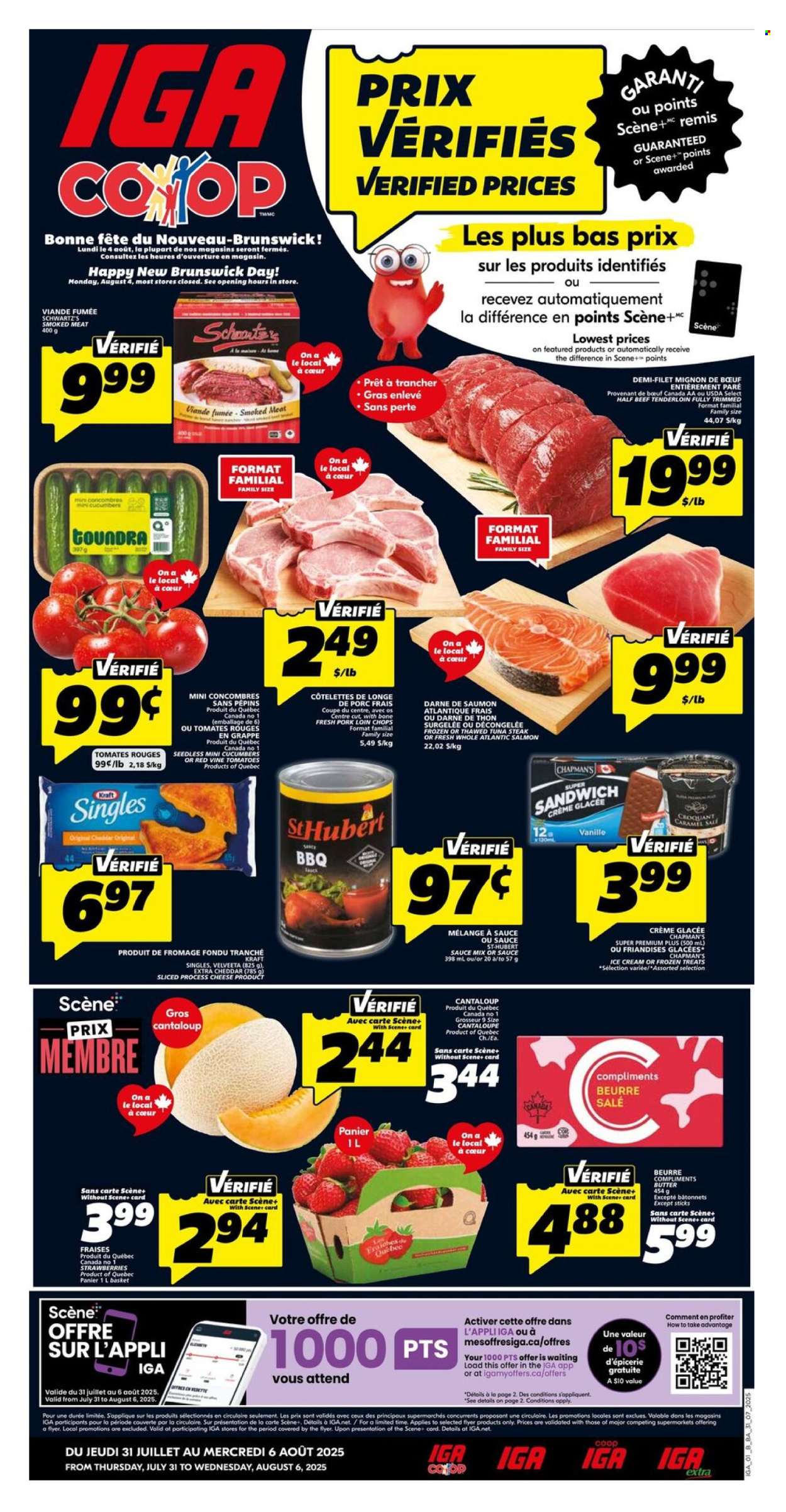 IGA flyer - July 31, 2025 - August 06, 2025. Page 1