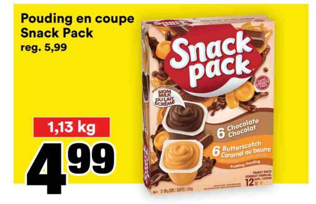 POUDING EN COUPE SNACK PACK