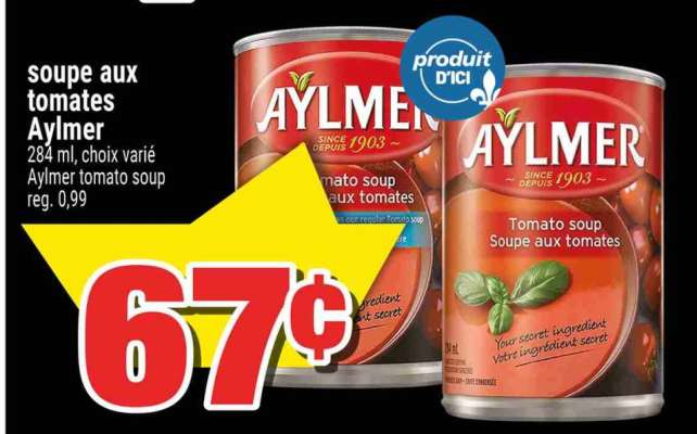 SOUPE AUX TOMATES AYLMER