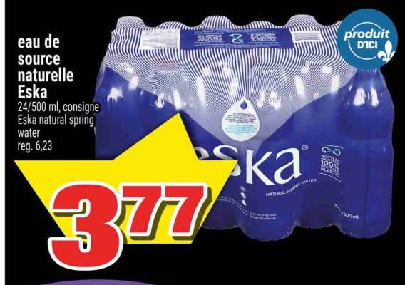 eau de source naturelle Eska