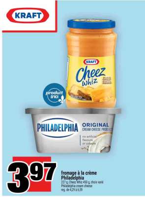 FROMAGE À LA CRÈME PHILADELPHIA