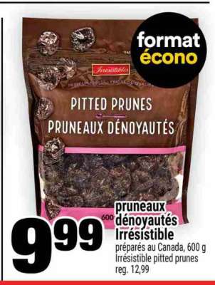 Pruneaux Dénoyautés Irrésistible